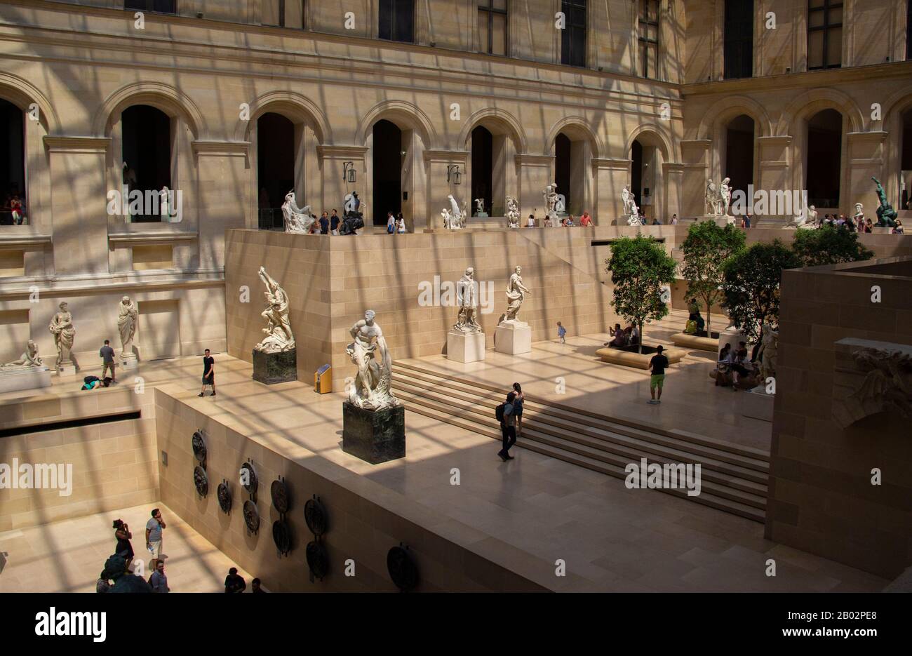 Jardin de sculptures du Louvre Banque D'Images