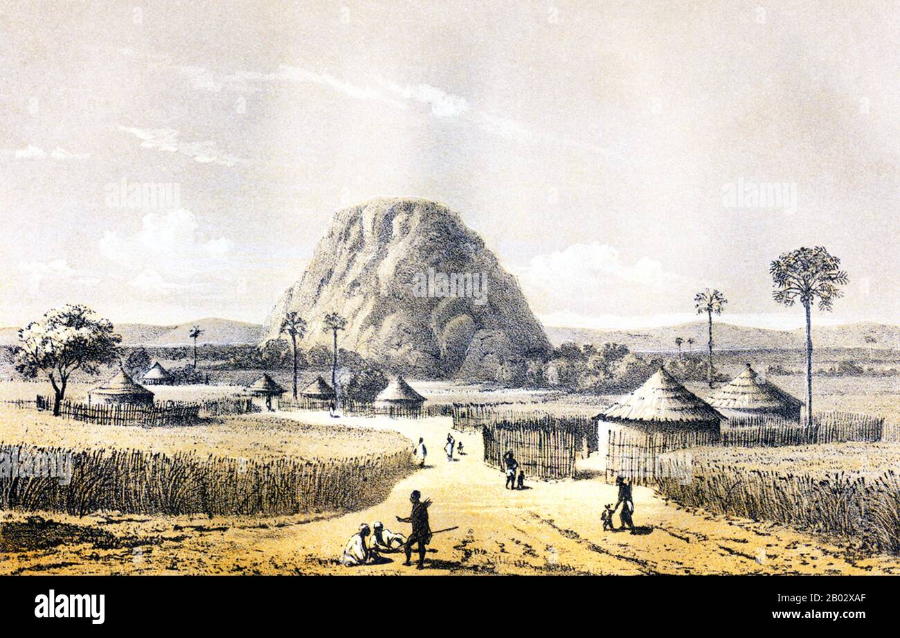 Heinrich Barth (16 février 1821 – 25 novembre 1865) était un explorateur allemand d'Afrique et d'érudit. Barth est considéré comme l'un des plus grands explorateurs européens d'Afrique, comme sa préparation savante, sa capacité à parler et à écrire l'arabe, l'apprentissage des langues africaines, et le caractère signifiait qu'il a soigneusement documenté les détails des cultures qu'il a visitées. Il a été parmi les premiers à comprendre les utilisations de l'histoire orale des peuples, et a recueilli beaucoup. Il a établi des liens d'amitié avec les dirigeants et les universitaires africains pendant ses cinq années de voyage (1850–1855). Banque D'Images