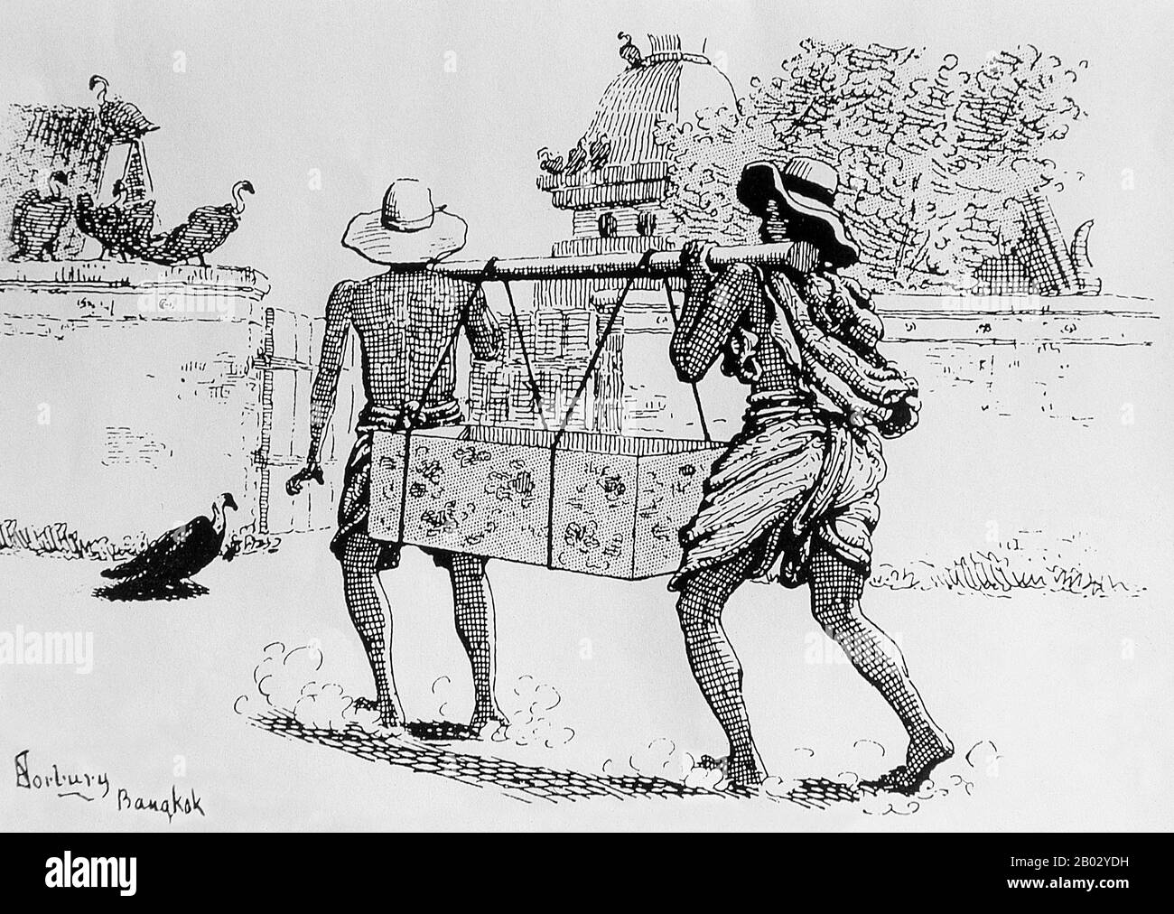 Edwin Arthur Norbury (1849 - 1918) était le directeur de la Royal School of Art, Bangkok, dans ce qui était alors connu sous le nom de Siam. Banque D'Images