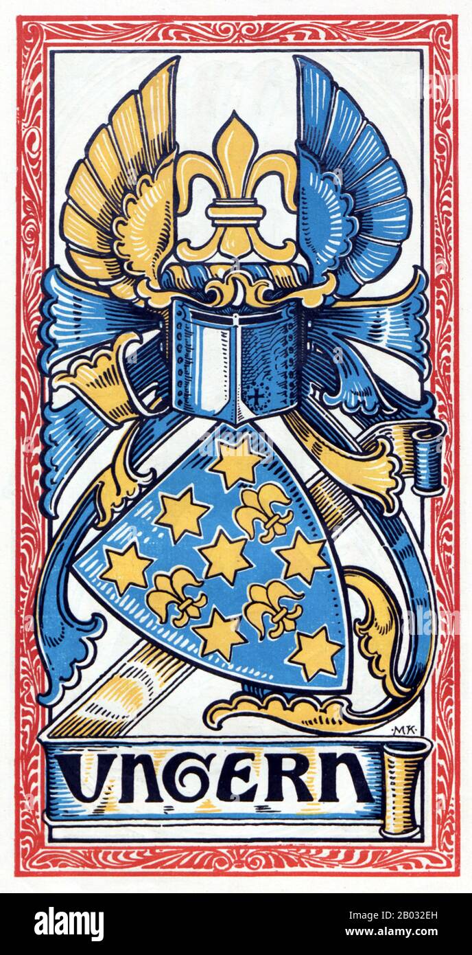 Le baron Roman Nikolai Maximilian von Ungern-Sternberg (29 décembre 1885 – 15 septembre 1921) était un Yesaul russe-suédois balte (capitaine Cossack), héros russe de la première Guerre mondiale et lieutenant-général à l'époque de la guerre civile en Russie et en Mongolie, qui avait « libéré » la Mongolie du règne chinois en février - mars 1921. En juin, il envahit le sud de la Sibérie en essayant de soulever une rébellion anti-communiste, mais fut vaincu par l'Armée rouge en août 1921. Un seigneur de guerre indépendant et brutal à la poursuite d'objectifs panmonarchistes en Mongolie et dans les territoires à l'est du lac Baikal pendant la guerre de Sécession russe qui Banque D'Images