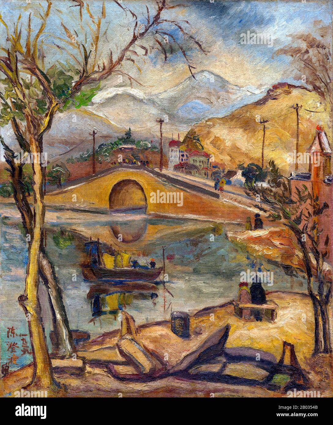 Tan Ting-pho (Chen Chengbo; Peh-oe-ji: Teng-pho Tan; 2 février 1895 – 25 mars 1947) était un peintre taïwanais bien connu. En 1926, sa peinture à l'huile rue de Chiayi a été présentée dans le septième Empire Art Exhibition au Japon, qui fut la première fois qu'un artiste taiwanais a été exposé à l'exposition. Tan a consacré sa vie à l'éducation et à la création et s'est beaucoup inquiété du développement de la culture humaniste à Taiwan. Il a non seulement été consacré à l'amélioration de sa propre peinture, mais aussi à la promotion de l'éducation esthétique du peuple taïwanais. Il a été assassiné comme Banque D'Images