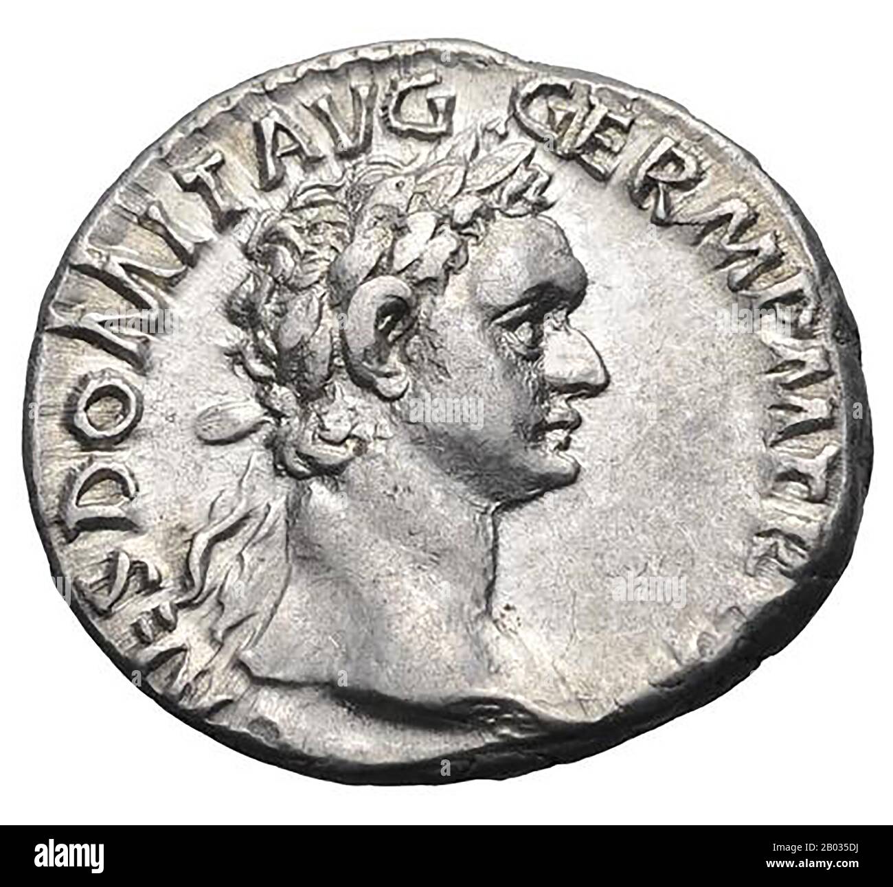 Troisième et dernier empereur de la dynastie Flavienne, Domitian (51-96 ce) était le plus jeune fils de Vespasien et la plupart de sa jeunesse a été passée dans l'ombre de son frère plus accompli Tite, qui a gagné sa renommée pendant la première guerre judéo-romaine. Quand son père est devenu empereur à la fin de l'année des Quatre Empereurs en 69 ce, Tite a reçu de nombreux bureaux alors que Domitian a tenu des honneurs mais pas de responsabilités. Cela se ferait pendant de nombreuses années, jusqu'à ce que son frère, succédant à son père en 79 ce, lui-même mort subitement de maladie en 81 ce. Domitian a été soudain déclaré empereur par Le Pr Banque D'Images