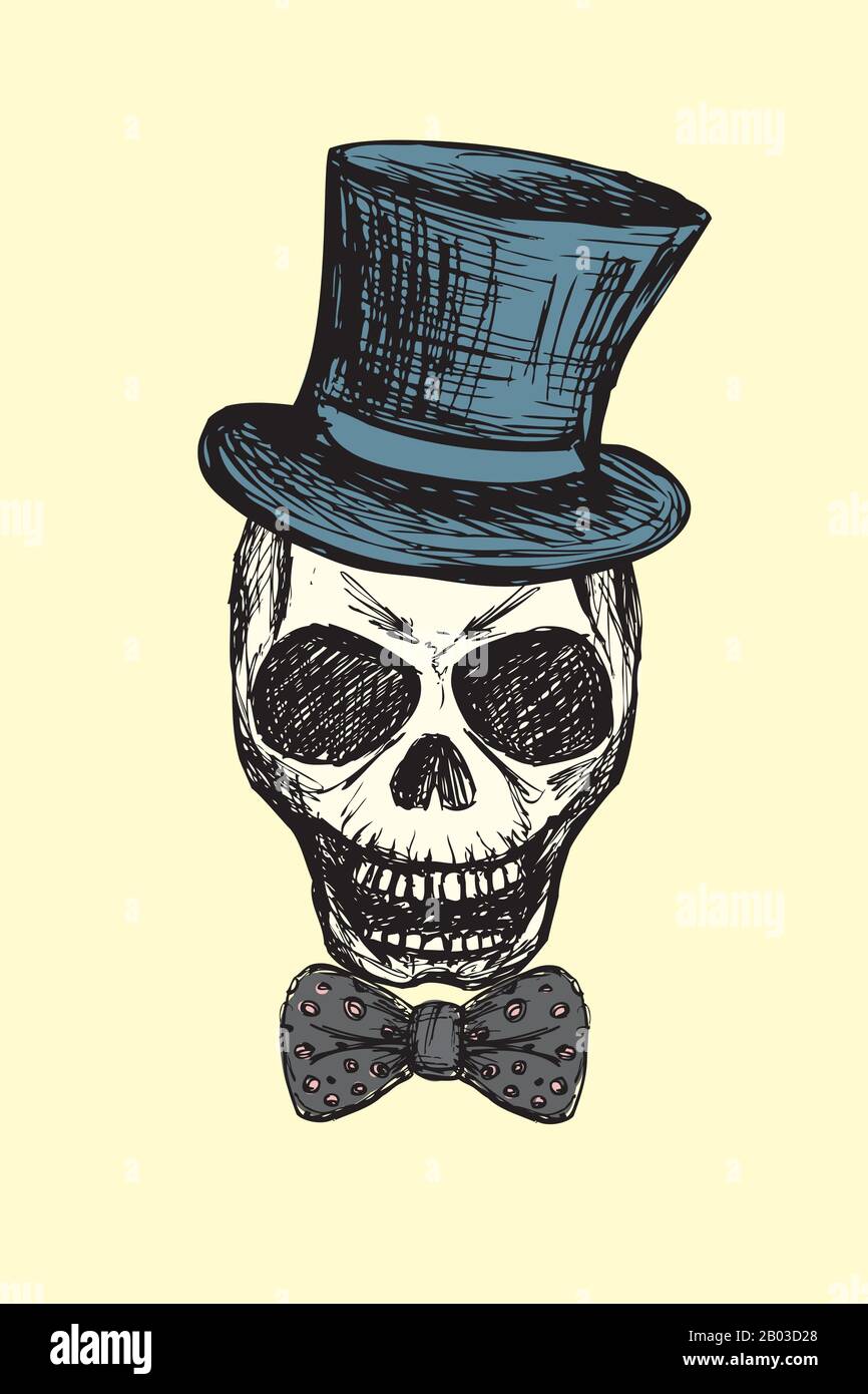 Hipster skull skull t shirt design Banque d'images vectorielles - Page 2 -  Alamy