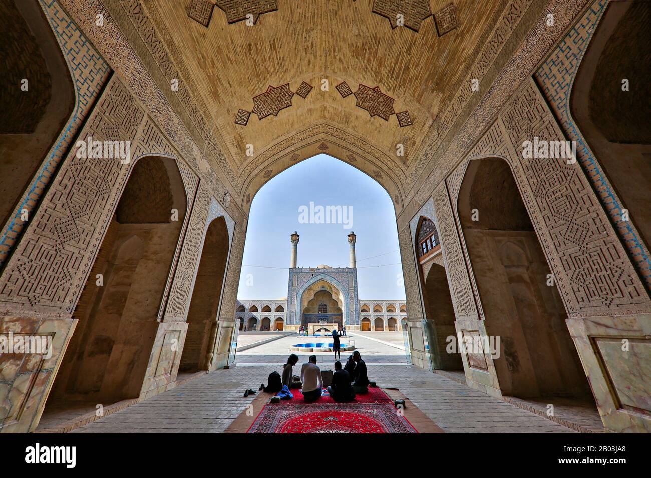 Mosquée Historique Du Vendredi, À Isfahan, Iran Banque D'Images