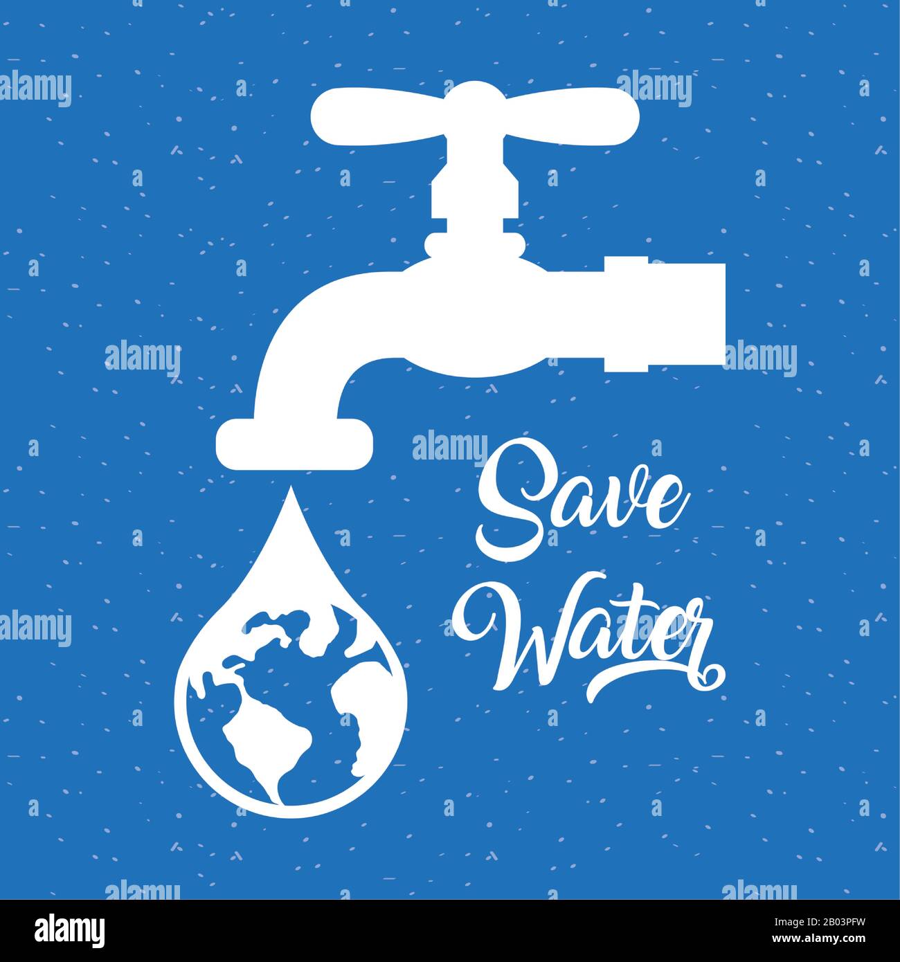 affiche de la journée de l'eau avec robinet et planète mondiale en baisse  Image Vectorielle Stock - Alamy