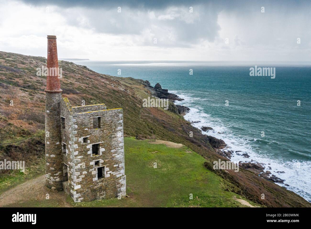Mine Wheal Prosper, rinsey, cornwall, royaume-uni Banque D'Images
