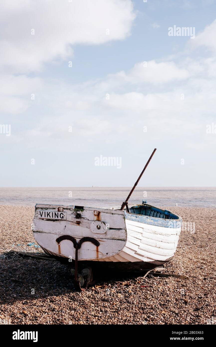 Aldeburgh Beach, Suffolk, East Anglia, Angleterre Banque D'Images