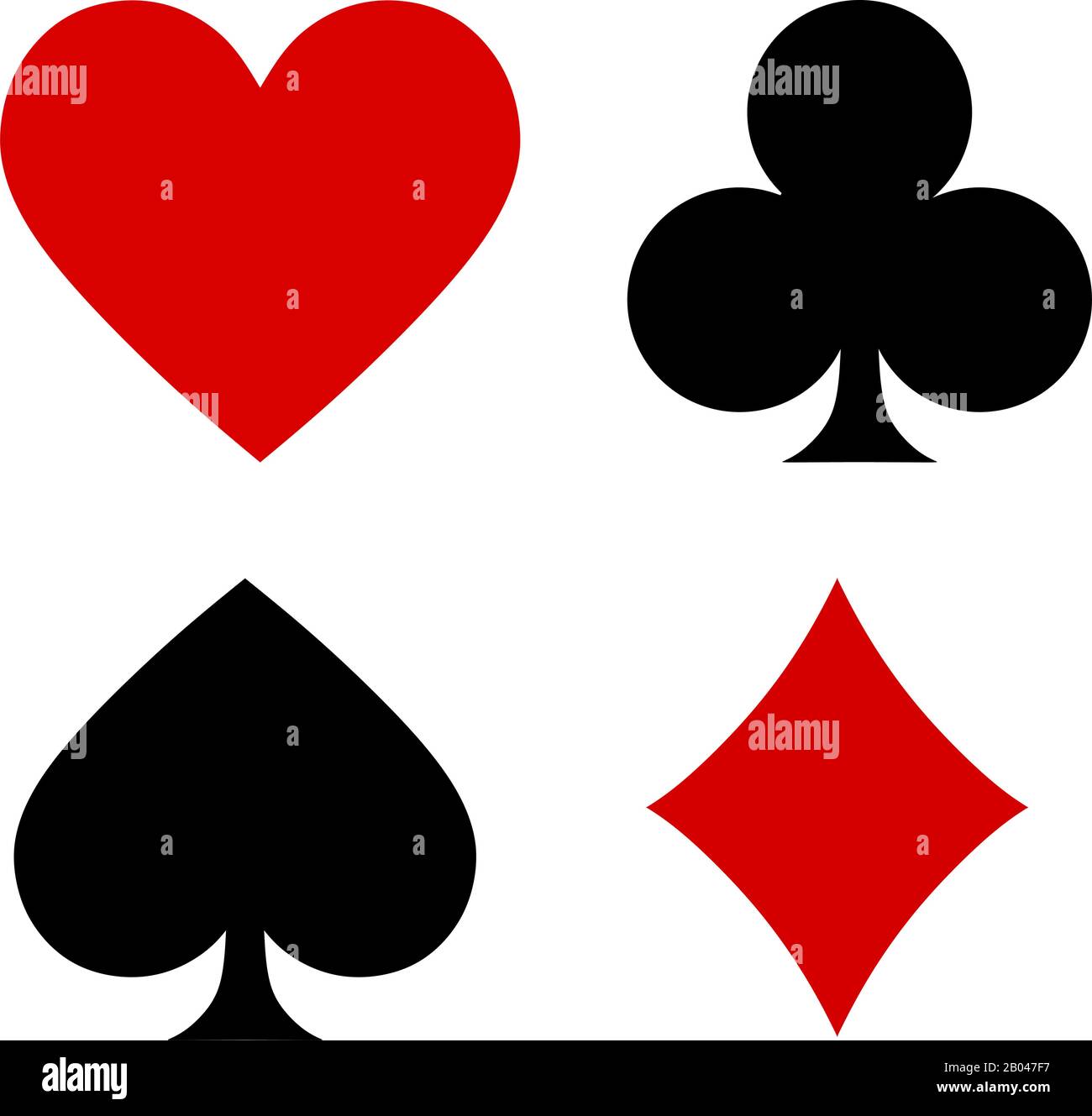définir les symboles de cartes de poker vecteur Illustration de Vecteur