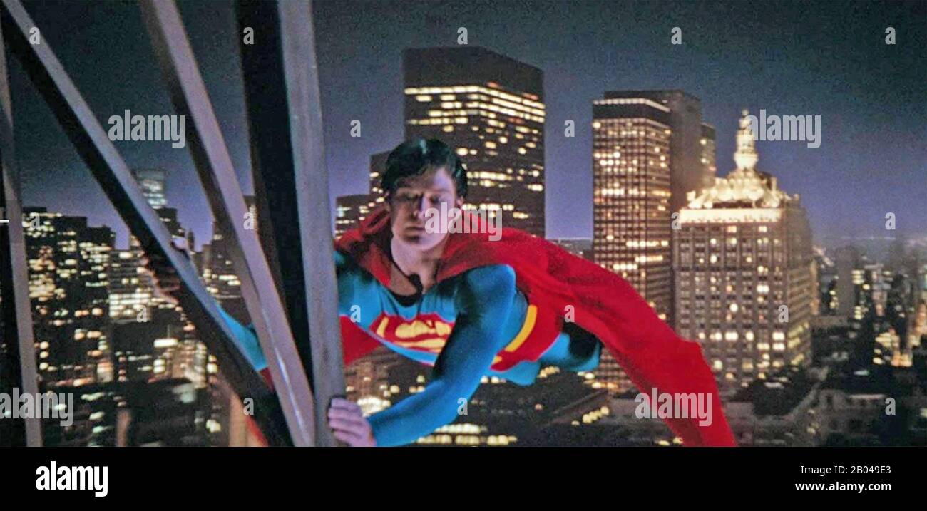 Film de Warner Bros Superman II 1980 avec Christopher Reeve Banque D'Images