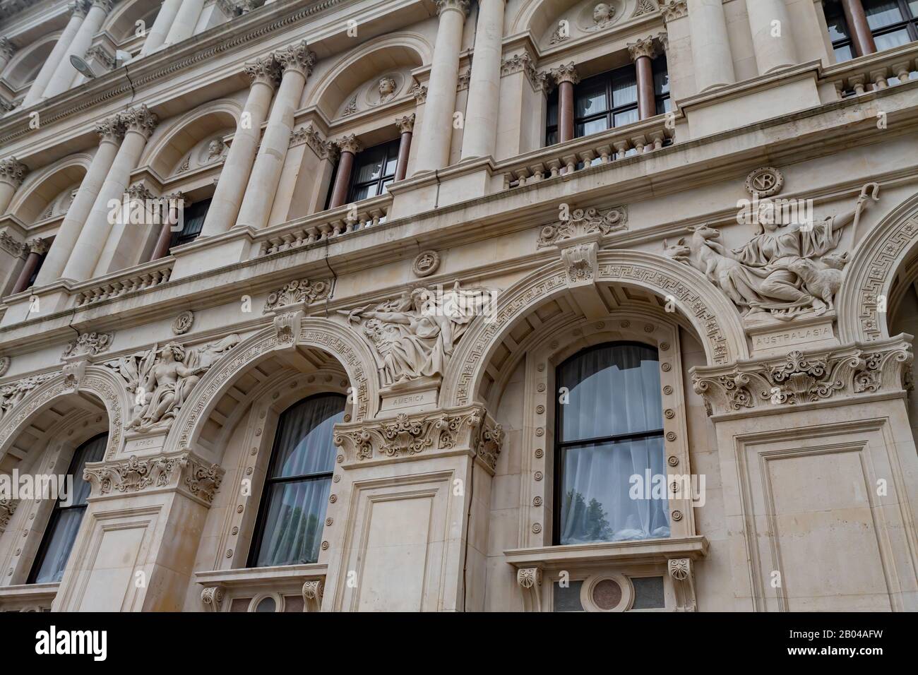 Londres, 9 JUILLET : vue extérieure du Foreign & Commonwealth Office le 9 JUILLET 2011 à Londres, Royaume-Uni Banque D'Images