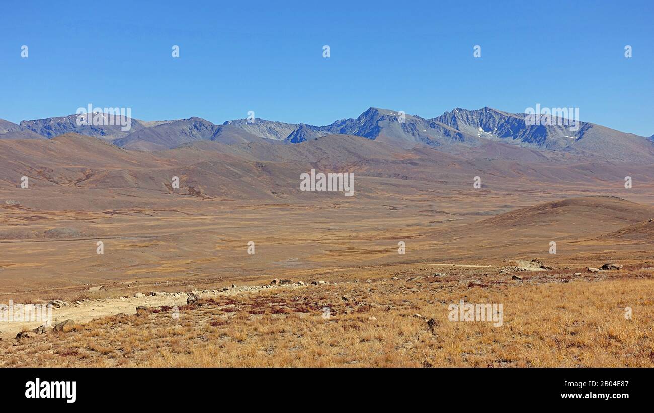 Parc national de Deosai plaine alpine de haute altitude et parc national dans la région du Gilgit-Baltistan du nord du Pakistan Cachemire. 2019 Banque D'Images