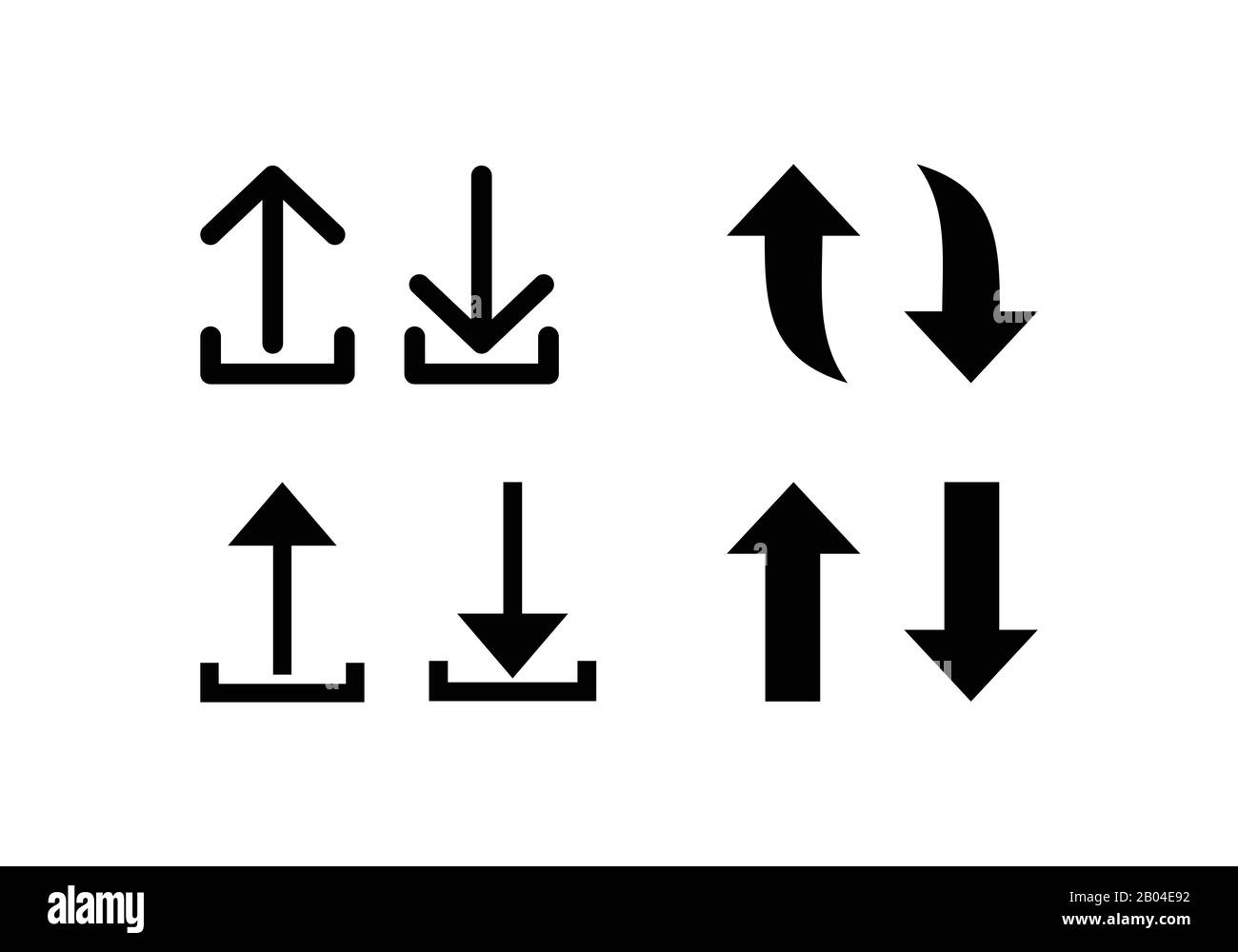 Icône de téléchargement et de téléchargement utile à des fins de conception Web Illustration de Vecteur