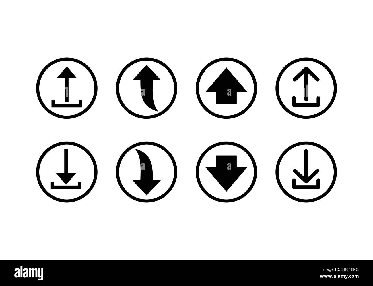 Icône de téléchargement et de téléchargement utile à des fins de conception Web Illustration de Vecteur