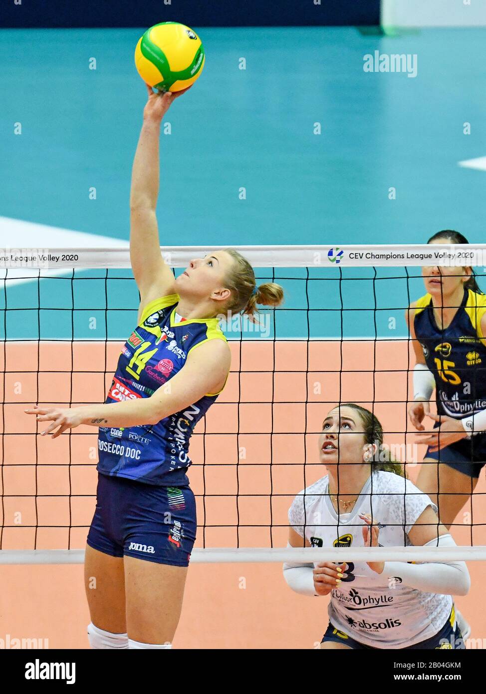 Trévise, Italie, 18 février 2020, joanna wolosz (conegliano) pendant Carrario Imoco Conegliano vs Nantes VB - Volleyball Champions League Women - crédit: LPS/Ettore Griffoni/Alay Live News Banque D'Images