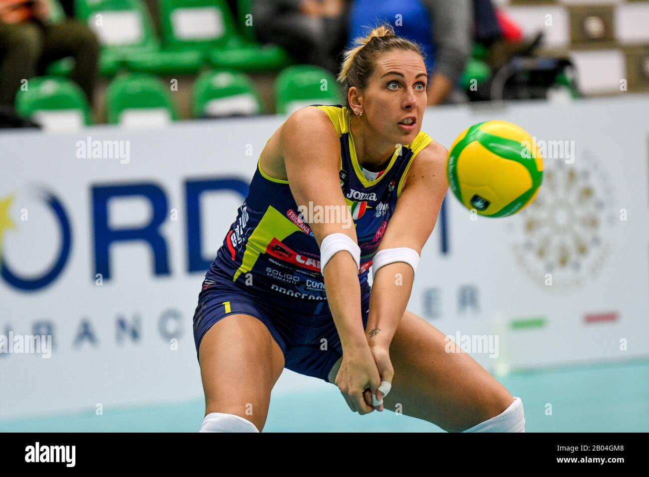 Trévise, Italie, 18 février 2020, bagher de l'indre sorokaite (conegliano) pendant Carrario Imoco Conegliano vs Nantes VB - Volleyball Champions League Women - crédit: LPS/Ettore Griffoni/Alay Live News Banque D'Images