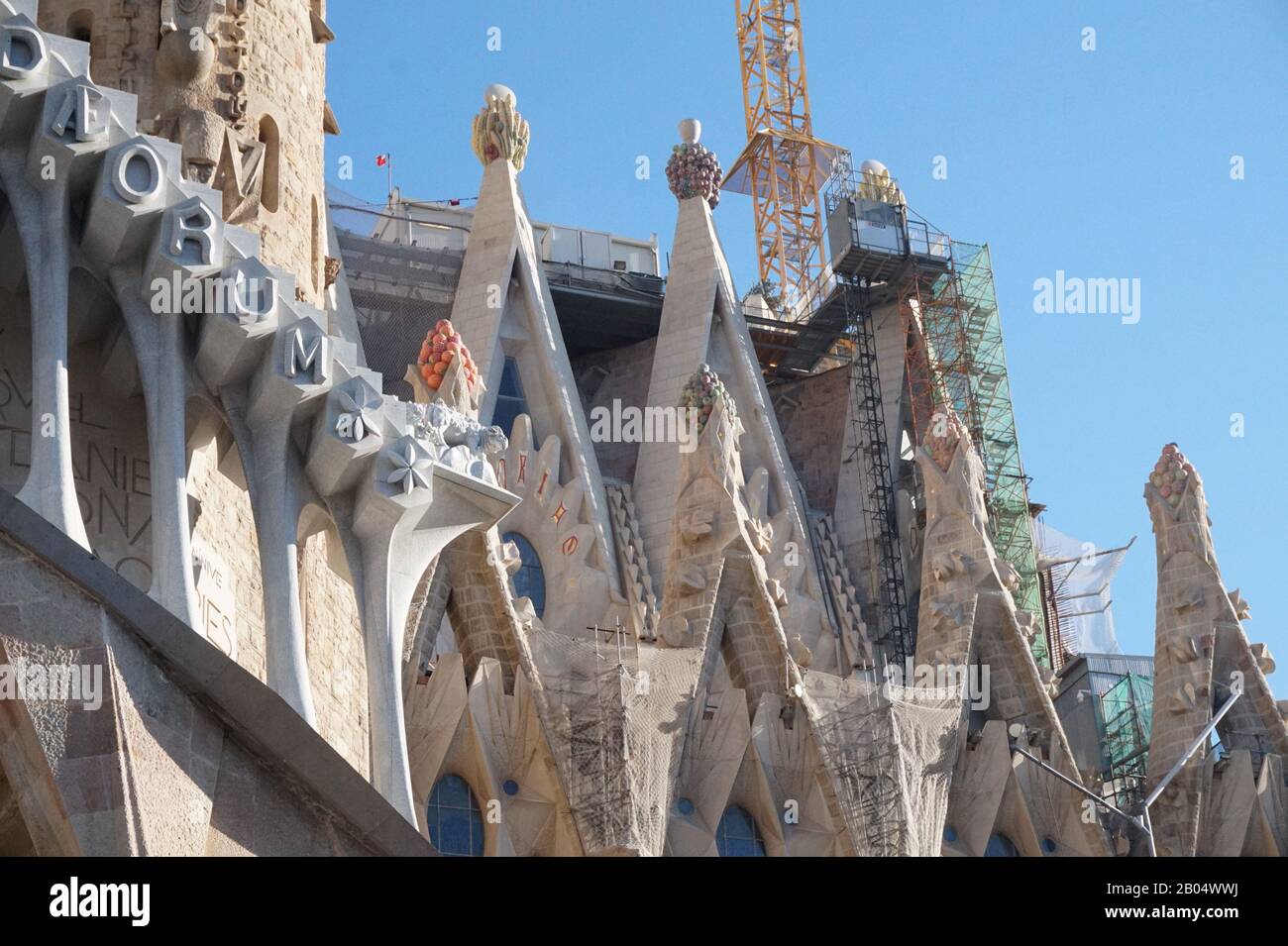 La Basílica de la Sagrada Família d'Antoni Gaudi, Barcelone, Espagne Banque D'Images