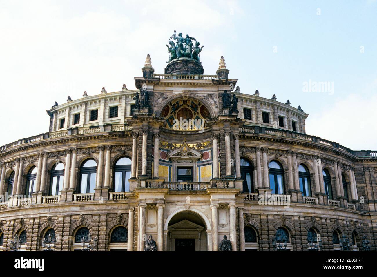 ALLEMAGNE, DRESDE, OPÉRA SEMPER, ARCHITECTURE DE STYLE NÉO-RENAISSANCE Banque D'Images