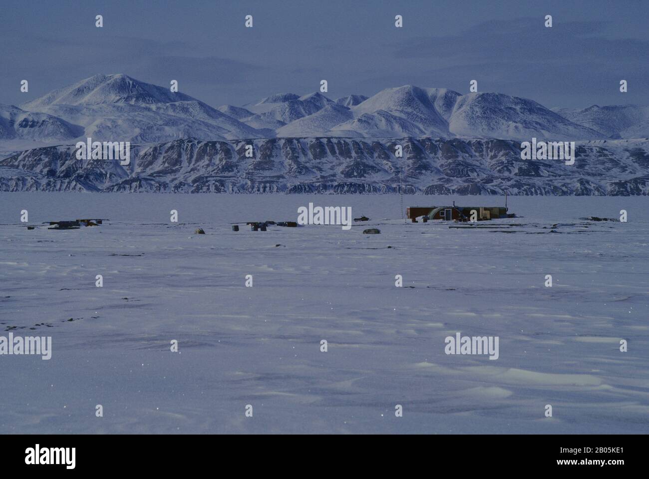 CANADA, NUNAVUT, CAMP DU LAC HAZEN DE L'ÎLE D'ELLESMERE Banque D'Images