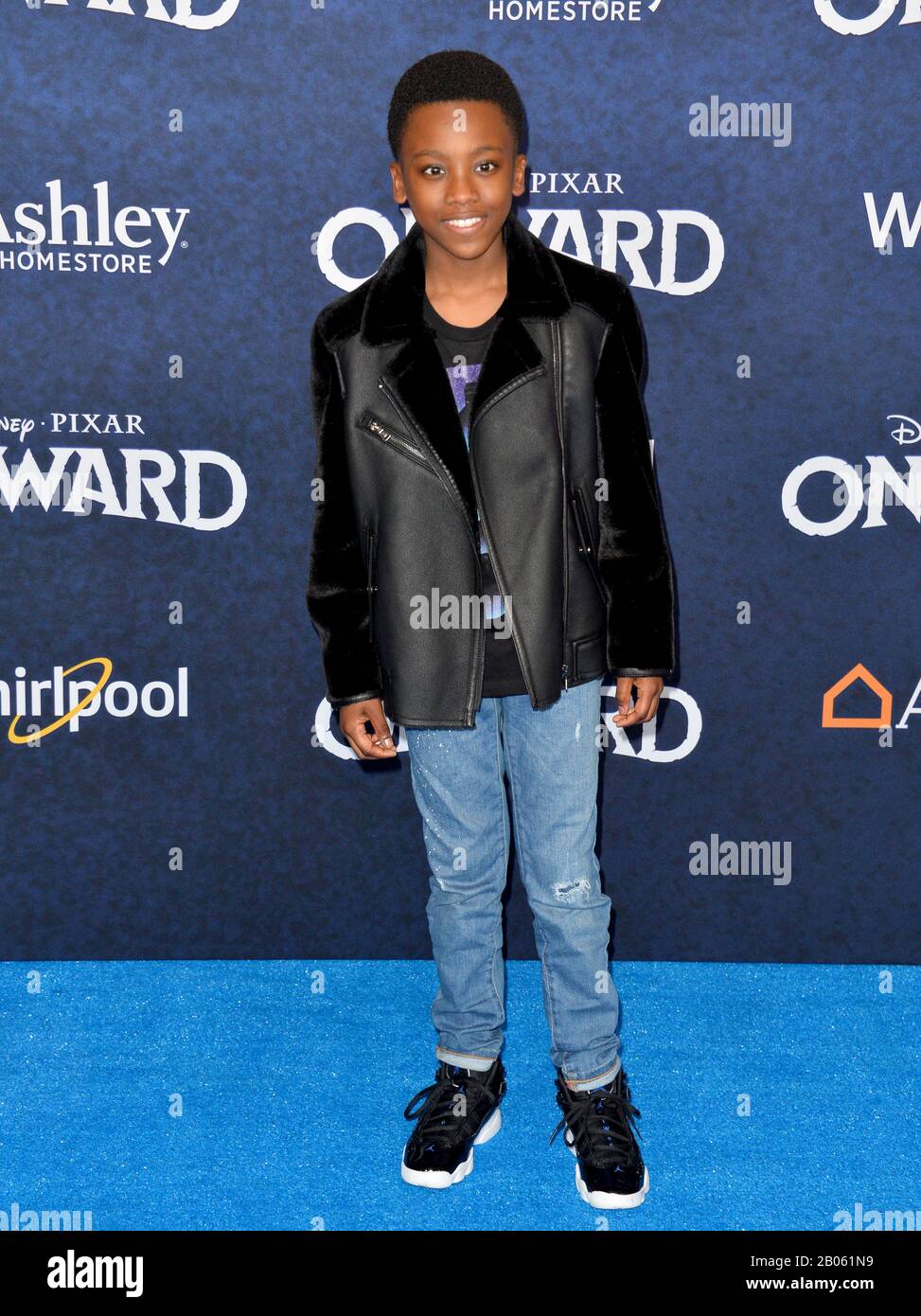 Los Angeles, États-Unis. 18 février 2020. Los ANGELES, CA: 18, 2020: Ramon Reed à la première mondiale de 'Onward' au théâtre El Capitan. Crédit Photo : Paul Smith/Alay Live News Banque D'Images