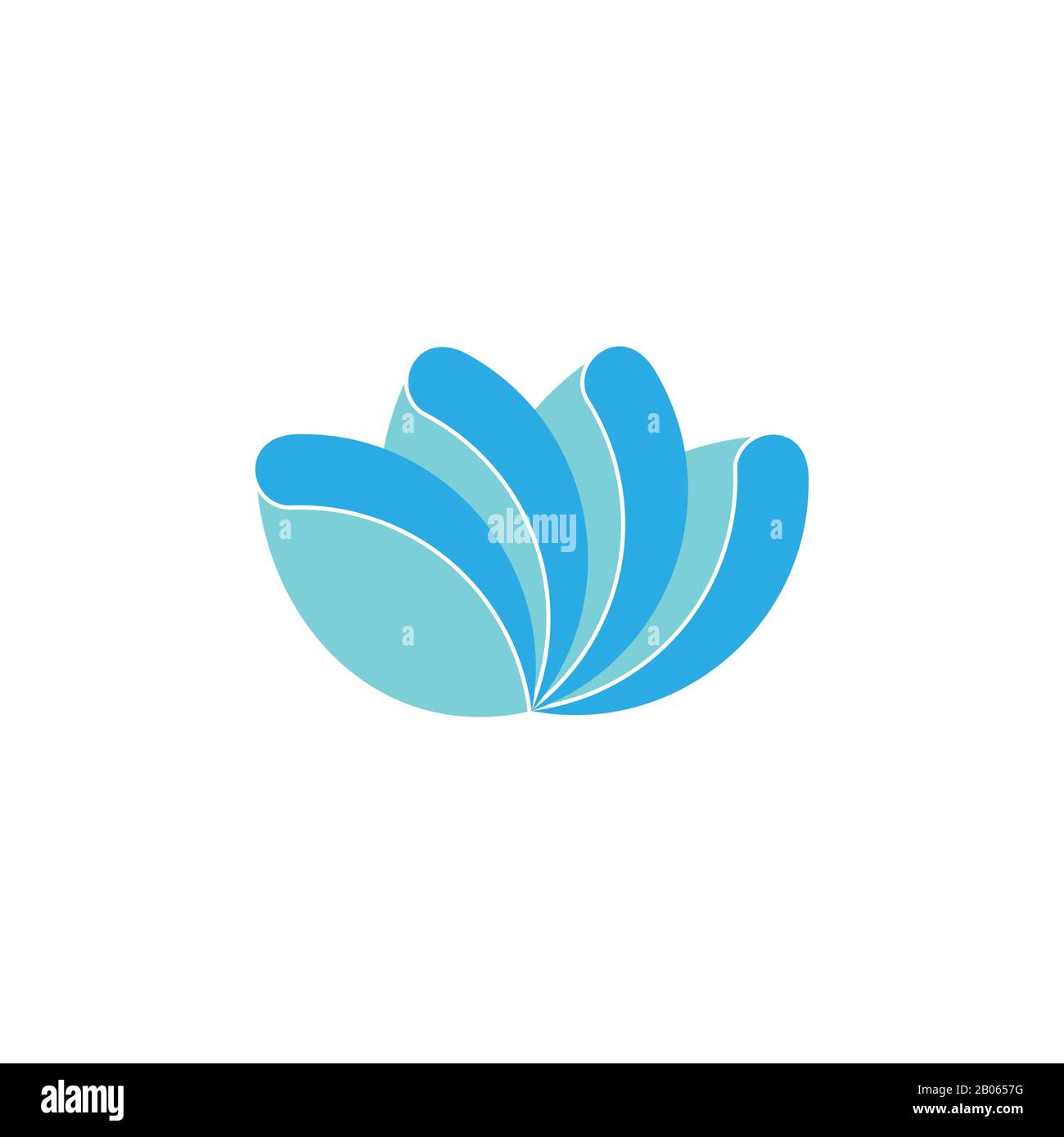 courbes de turbulence bleu décoration logo vecteur Illustration de Vecteur