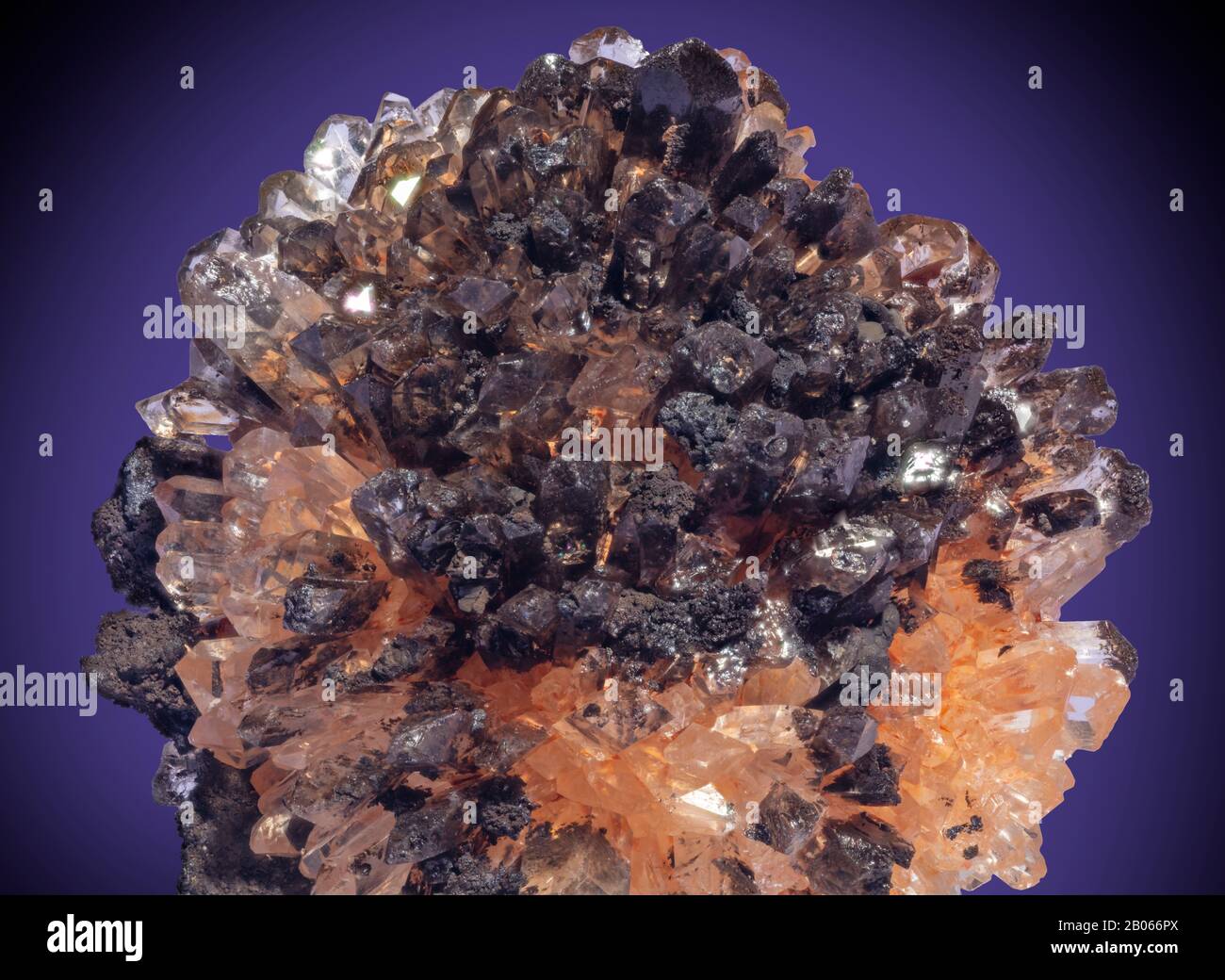 Creedite, mine de Noël, Durango, Mexique la Creedite est un minéral d'hydroxyde de fluoro-sulfate d'aluminium de calcium. Banque D'Images