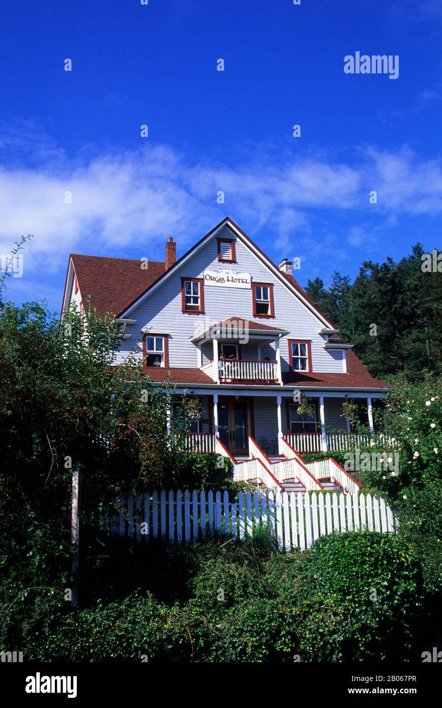 ÉTATS-UNIS WASHINGTON SAN JUAN ISLANDS, ORCAS ISLAND, ORCAS VILLAGE, ORCAS HÔTEL Banque D'Images