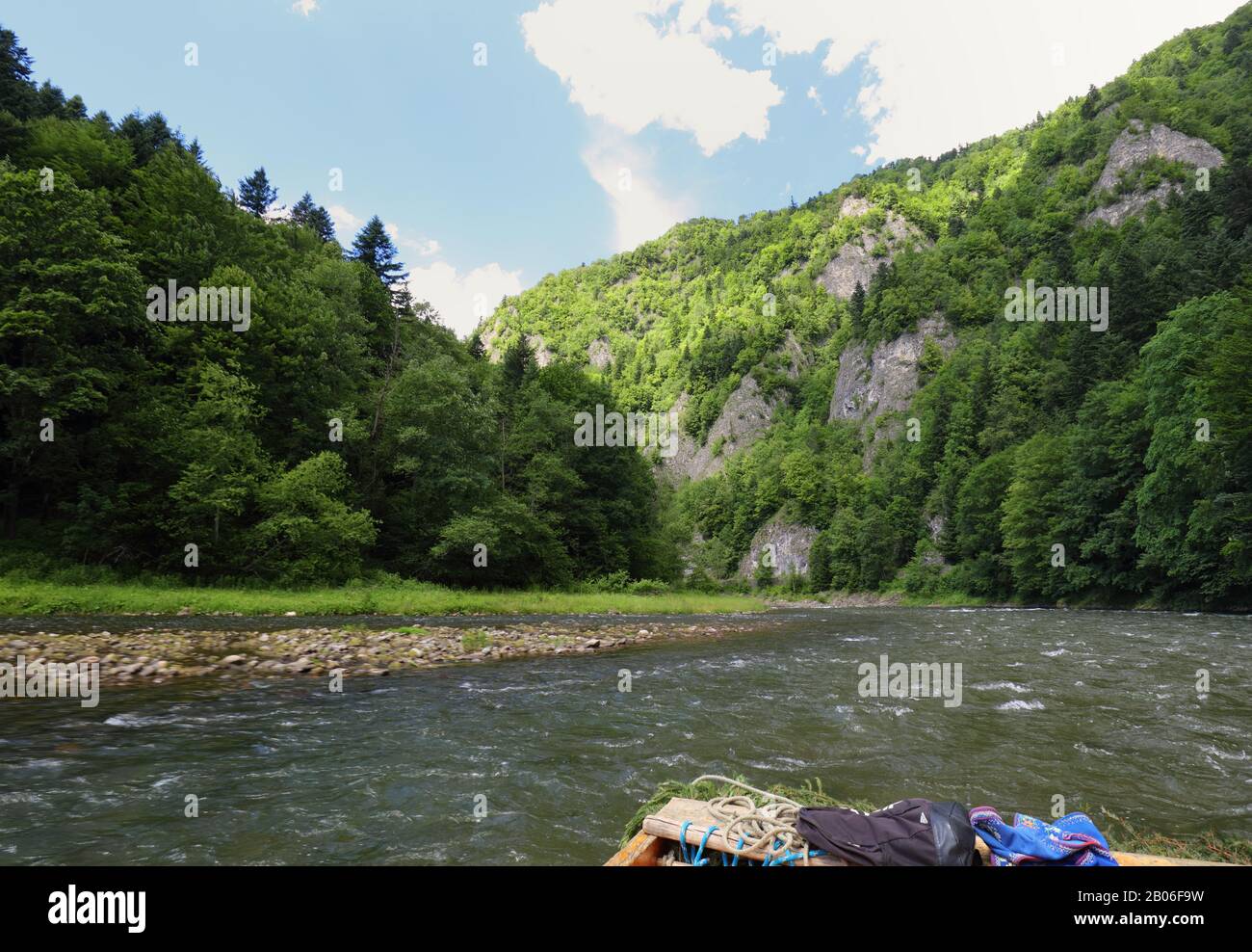 Rivière Dunajec à Pieniny Banque D'Images