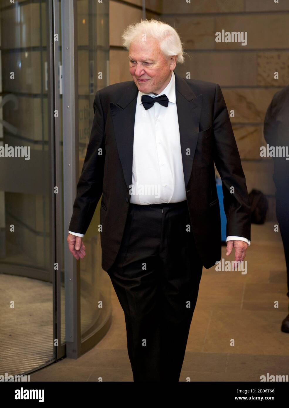 © Sandy Young Photography 07970 268944 PHOTO Sir David Attenborough arrivée au Musée National d'Ecosse, Banque D'Images