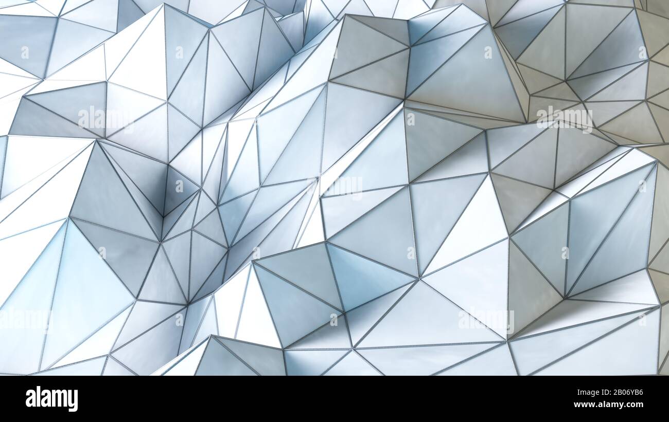 rendu tridimensionnel de l'arrière-plan des triangles abstraits géométriques Banque D'Images