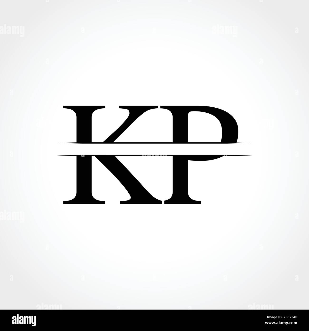 Logo de la lettre kp Banque de photographies et d’images à haute ...