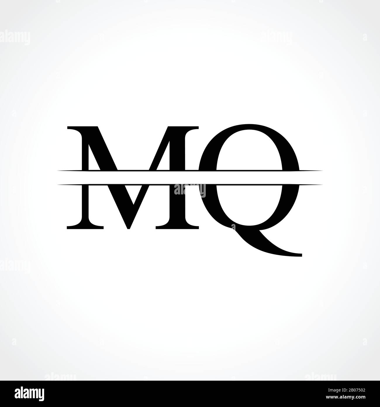 Lettre mq logo Banque d'images vectorielles - Alamy
