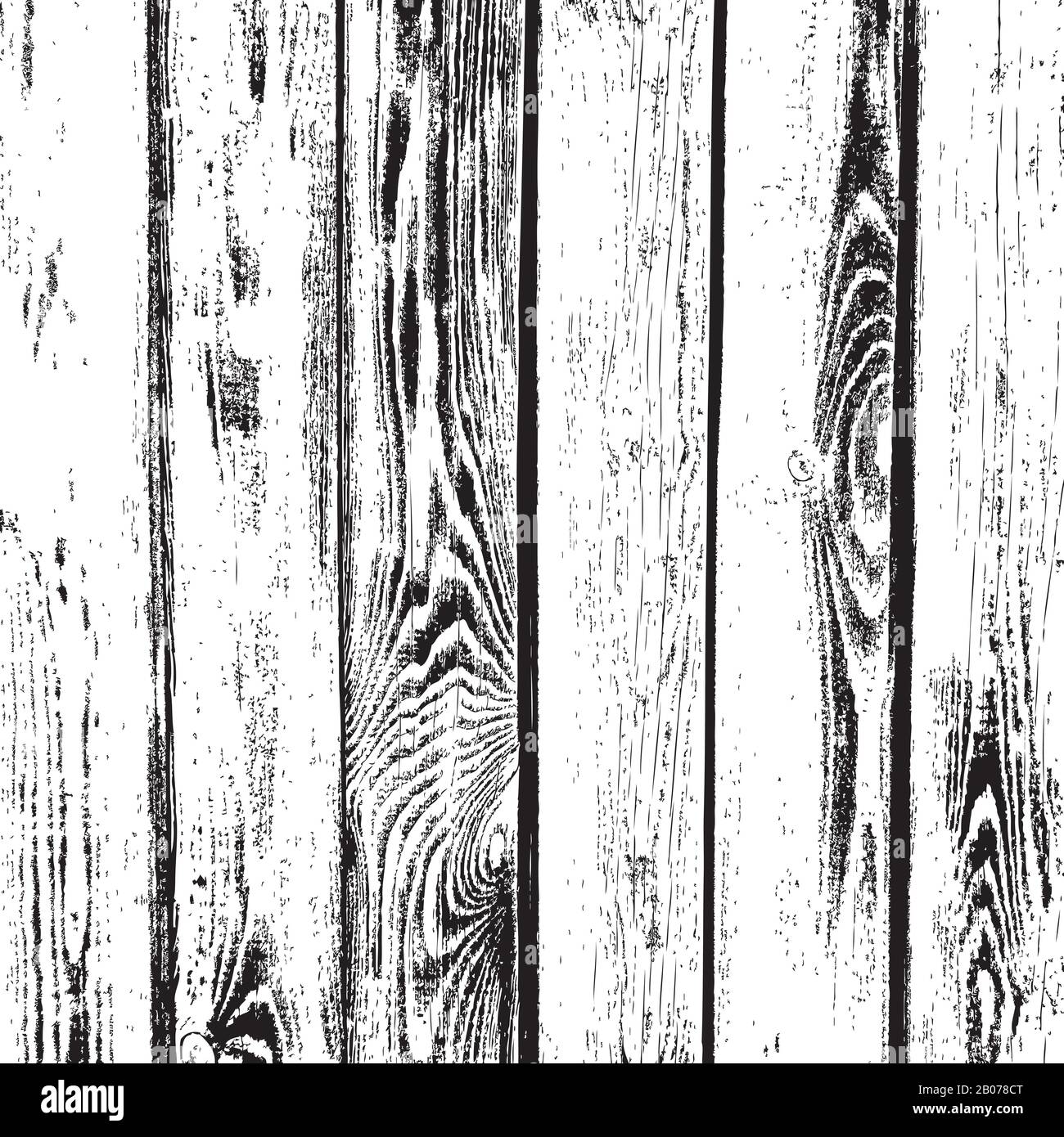 Texture vectorielle de planches en bois. Arrière-plan texturé de grain de bois ancien. Tableau Grunge vintage, illustration de sol ou de table Illustration de Vecteur