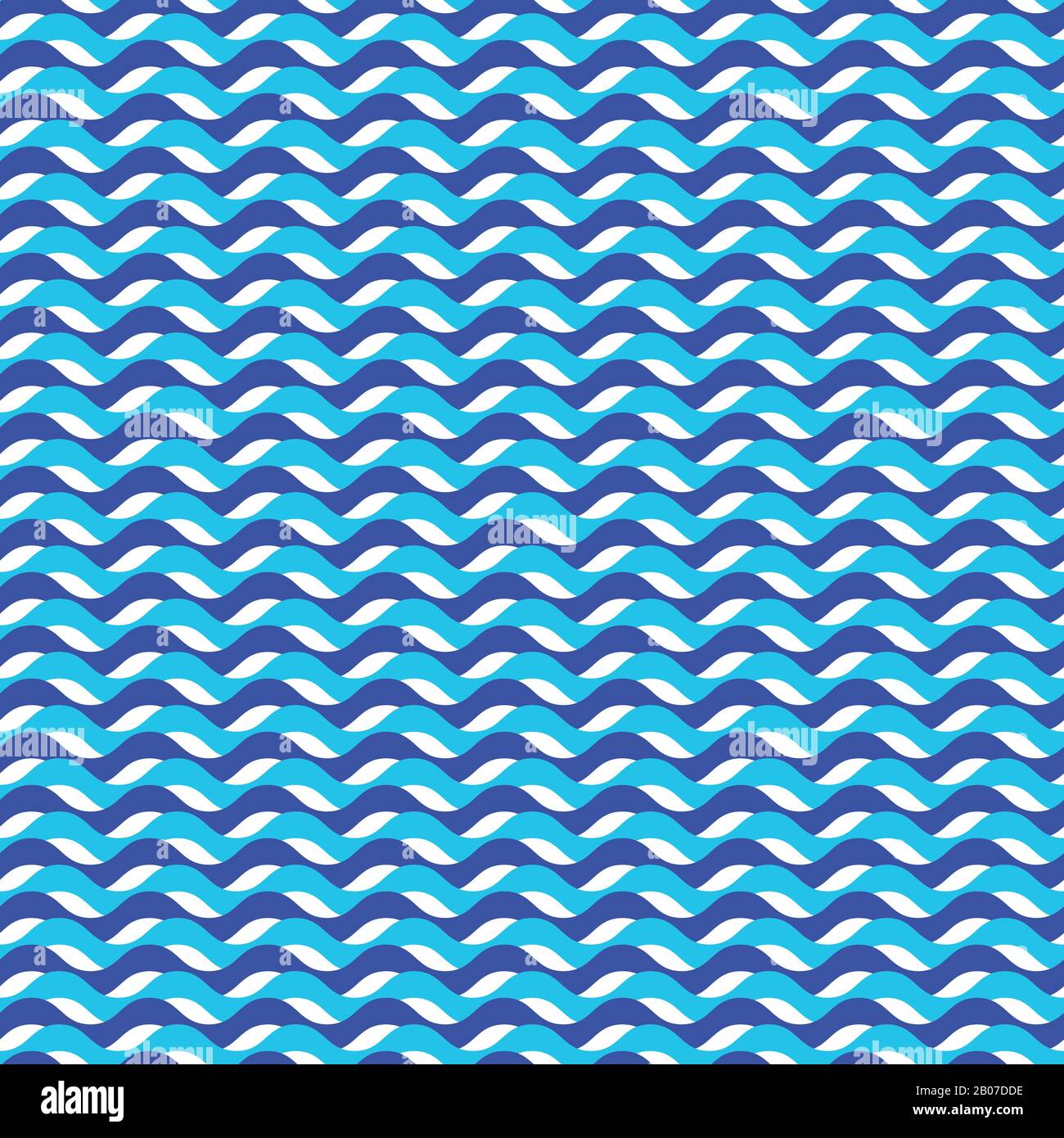 Bleu océan vagues marine sans couture modèle. Concevoir un arrière-plan transparent, illustration vectorielle Illustration de Vecteur