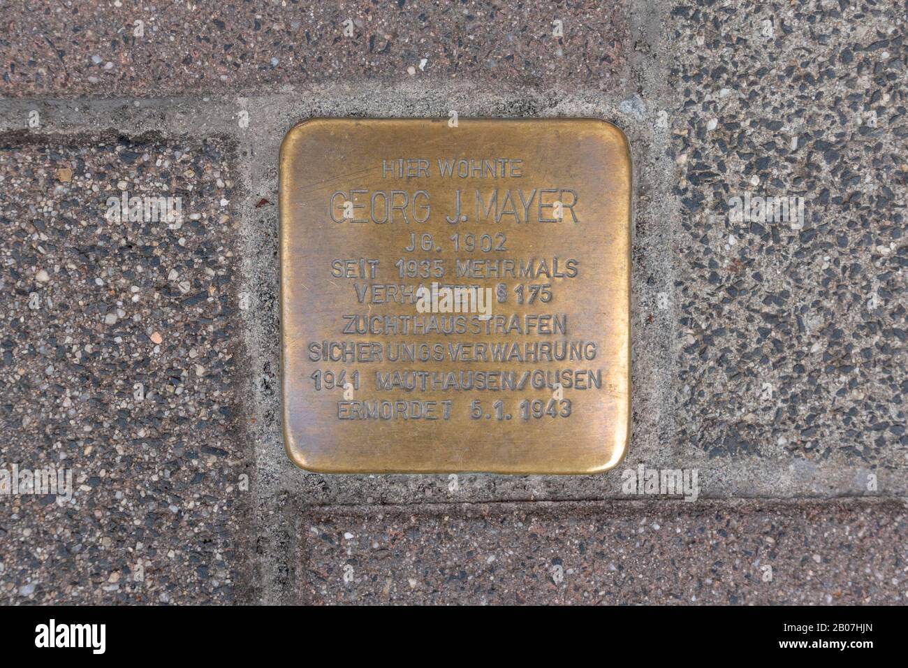 "Pierre tumbling" pour Georg J Mayer à Nuremberg, Bavière, Allemagne. Banque D'Images