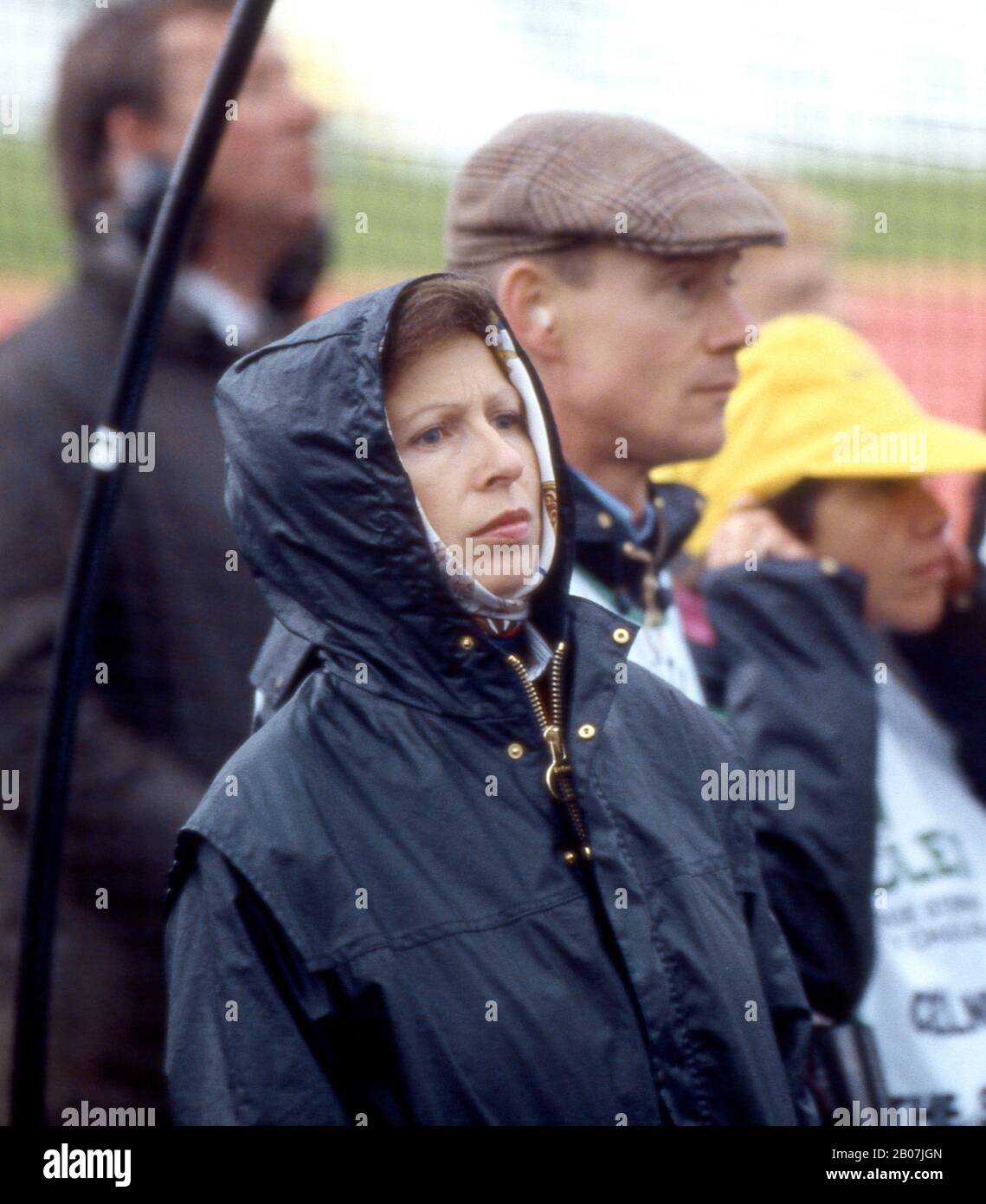 Anthony Andrews - acteur avec HRH Princess Anne lors d'une fusillade caritative. La princesse Anne est la fille d'Andrews, la godmère d'Amy-Samantha. Chester, Angleterre 1984 Banque D'Images