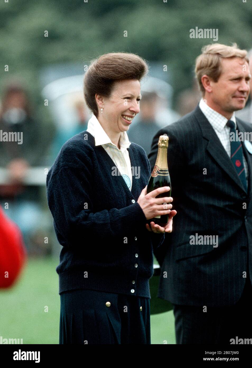 La princesse Anne de HRH aux épreuves du cheval de Windsor, Angleterre, mai 1991 Banque D'Images