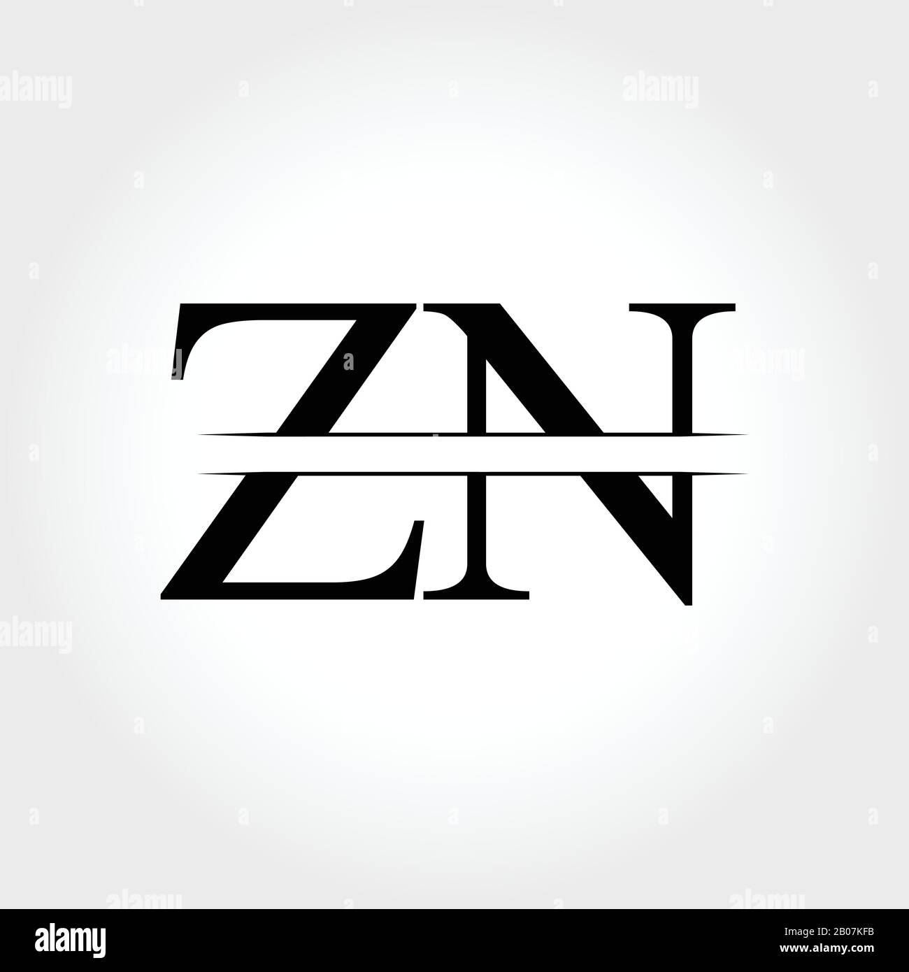 Modèle Vectoriel De Conception De Logo Zn Initial. Illustration Vectorielle Du Logo Commercial Zn De La Lettre Créative Illustration de Vecteur