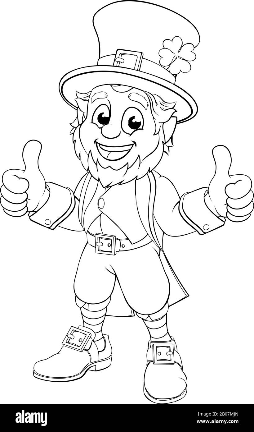 Leprechaun St Patricks Day Personnage Illustration de Vecteur