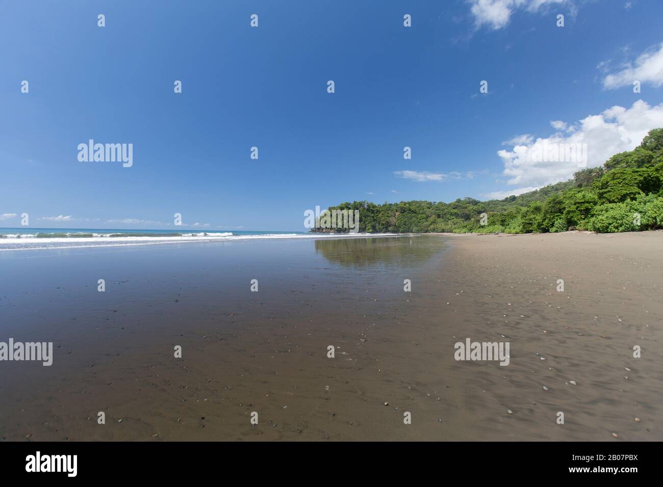 Scène de plage d'Uvita, Costa Rica Banque D'Images