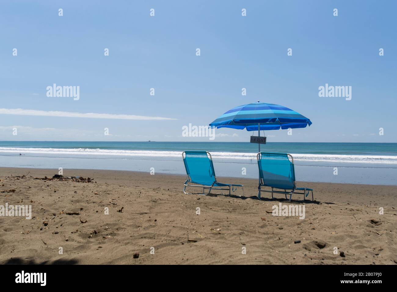 Scène de plage d'Uvita, Costa Rica Banque D'Images