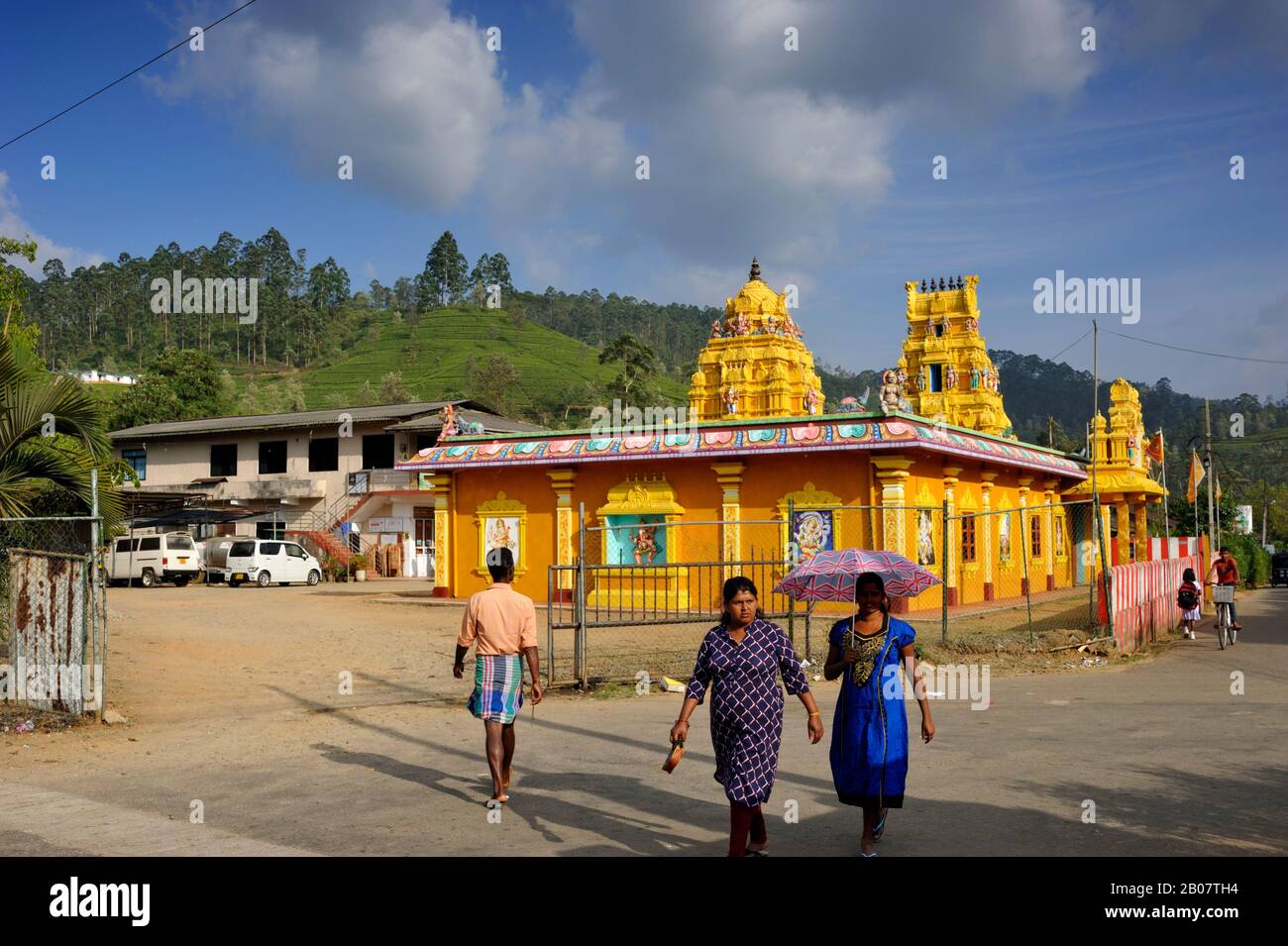 Sri Lanka, Kotagala, temple hindou Rosita Town Kovil Banque D'Images