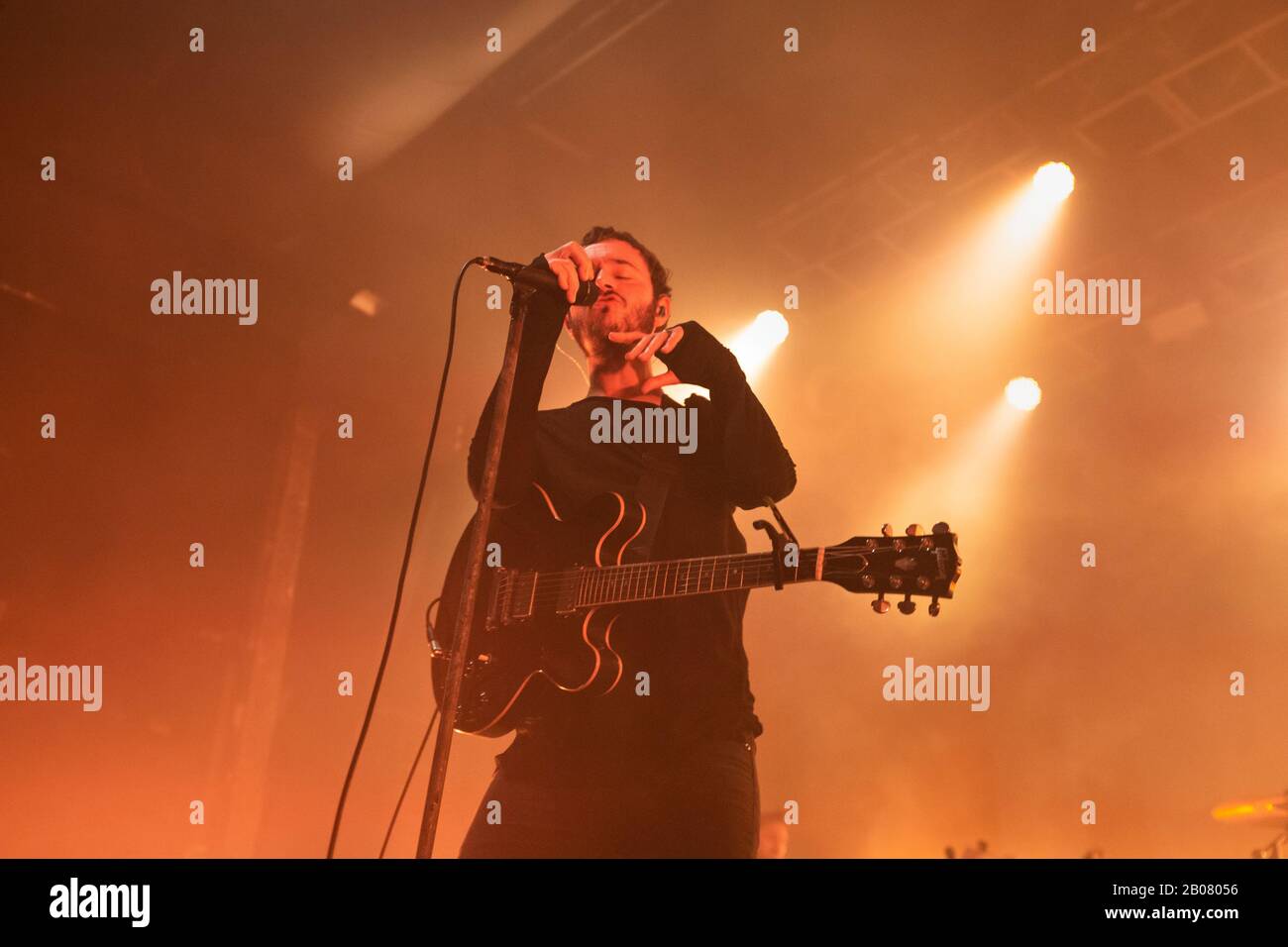 Barcelone, Espagne. 2020.02.18. Concert de groupe de rédacteurs à Sala Razzmatazz. Photographe: Aitor Rodero. Banque D'Images