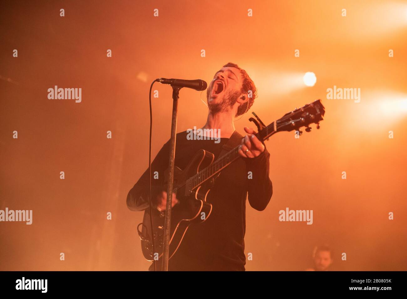 Barcelone, Espagne. 2020.02.18. Concert de groupe de rédacteurs à Sala Razzmatazz. Photographe: Aitor Rodero. Banque D'Images