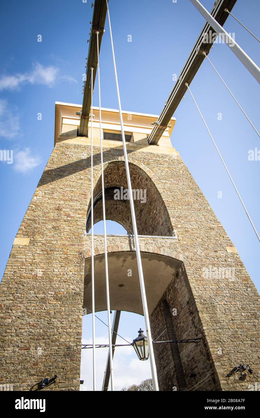 Pont Suspendu De Clifton Royaume D'Isambard Brunel Bristol Banque D'Images