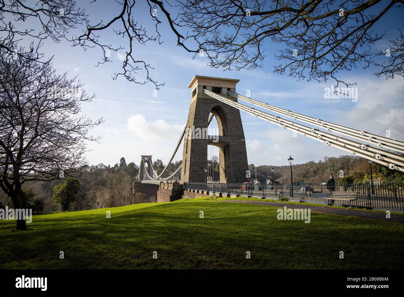 Isambard Kingdom Brunel Clifton Suspension Bridge Bristol Royaume-Uni Banque D'Images