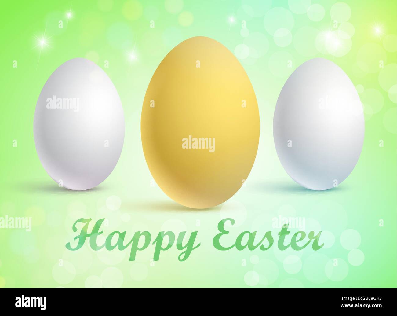 Jeu d'œufs traditionnels sur un fond festif Illustration de Vecteur