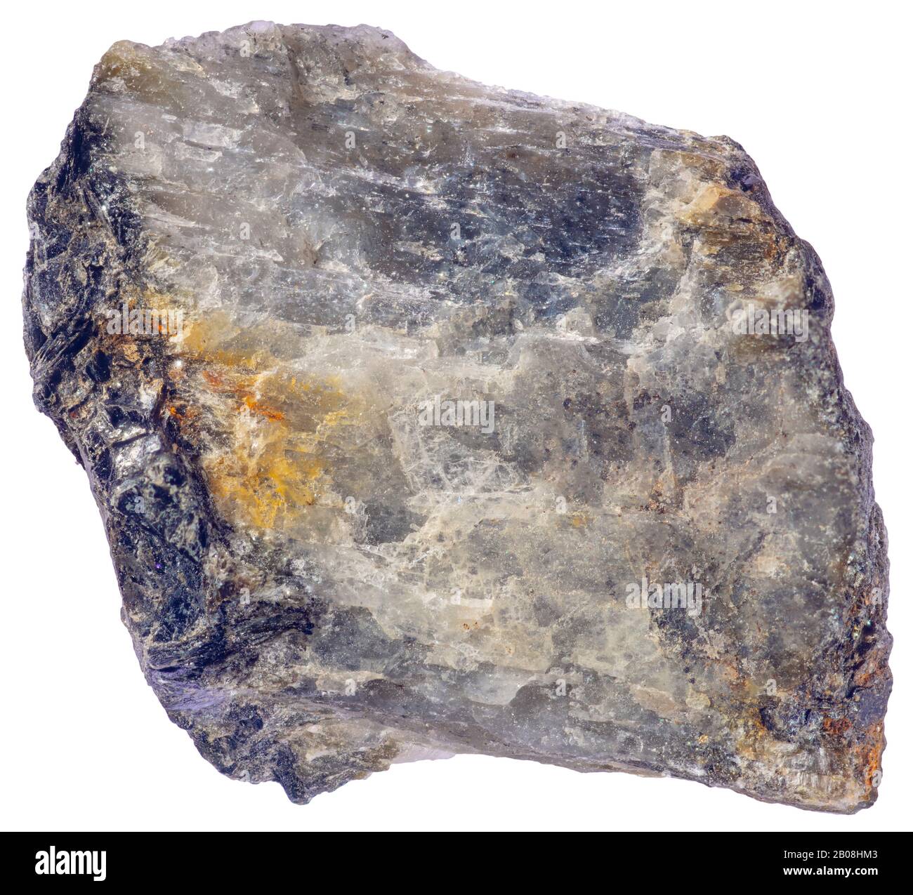 Paragonite, Mica, Lanark (Ontario) la paragonite est un minéral lié à la muscovite; un silicate de base de sodium et d'aluminium. Banque D'Images