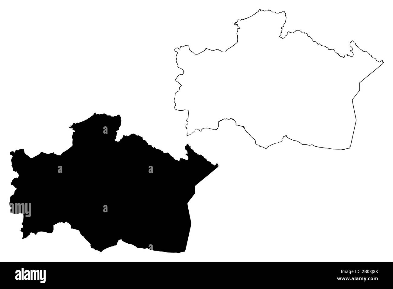 Municipalité de Kraslava (République de Lettonie, divisions administratives de Lettonie, municipalités et leurs unités territoriales) illustration vectorielle de carte, sc Illustration de Vecteur