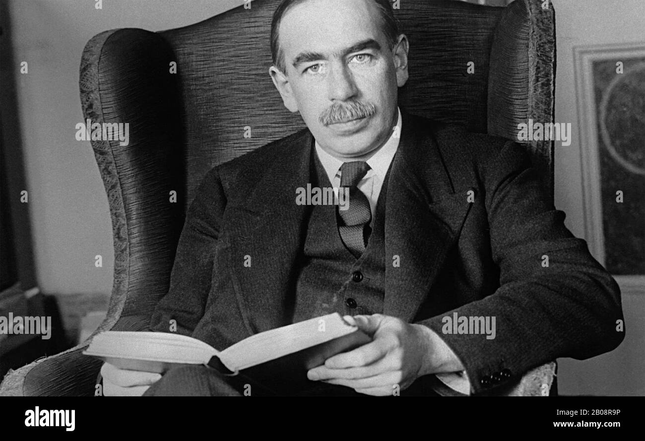 John MAYNARD KEYNES (1883-1946) économiste britannique vers 1935 Banque D'Images