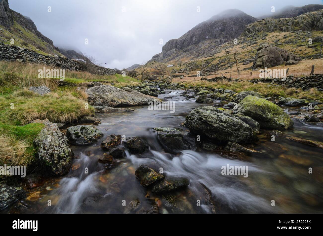 Col Llanberis Dans Le Parc National De Snowdonia, Au Nord Du Pays De Galles, Au Royaume-Uni Banque D'Images